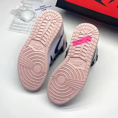 نایک ایر جردن وان ساقدار اتمسفر سورمه ای صورتی NIKE AIR JORDAN 1 HIGH ATMOSPHERE