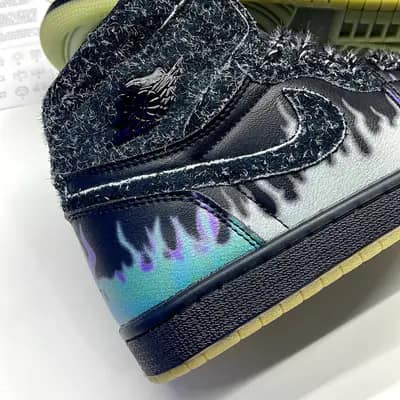 نایک ایر جردن وان ساقدار فورتون فلای هالووین NIKE AIR JORDAN 1 HIGH FORTUNE FLY HALLOWEEN