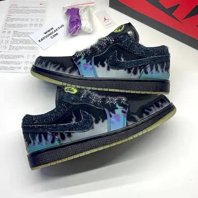 نایک ایر جردن وان لو فورتون فلای هالووین NIKE AIR JORDAN 1 LOW FORTUNE FLY HALLOWEEN