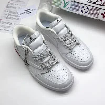 نایک ایر جردن وان لو تراویس اسکات لویی ویتون NIKE AIR JORDAN 1 LOW TRAVIS SCOTT X LOUIS VUITTON