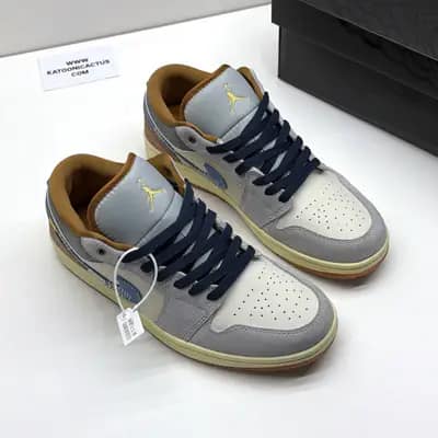 نایک ایر جردن وان لو فانتوم ریپرد دنیم اسووش NIKE AIR JORDAN 1 LOW SE PHANTOM REPAIRED DENIM SWOOSH