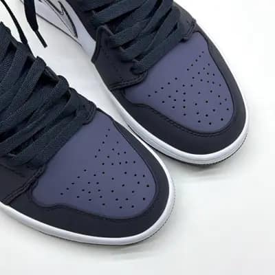نایک ایر جردن وان ساقدار سورمه ای بنفش NIKE AIR JORDAN 1 MID OBSIDIAN SANDED PURPLE