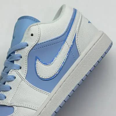 نایک ایر جردن وان لو ریورس آیس بلو NIKE AIR JORDAN 1 LOW REVERSE ICE BLUE