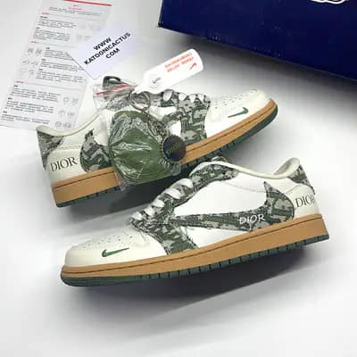 نایک ایر جردن وان لو تراویس اسکات دیور NIKE AIR JORDAN 1 LOW TRAVIS SCOTT x DIOR