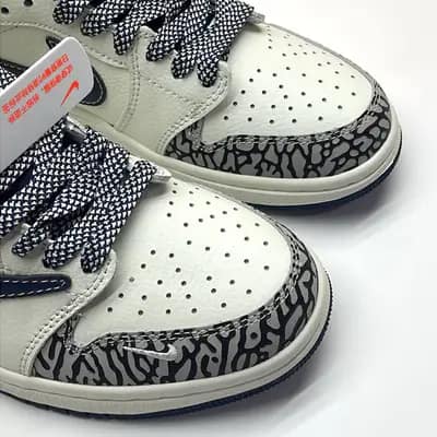 نایک ایر جردن وان لو تراویس دیور NIKE AIR JORDAN 1 LOW TRAVIS SCOTT x DIOR