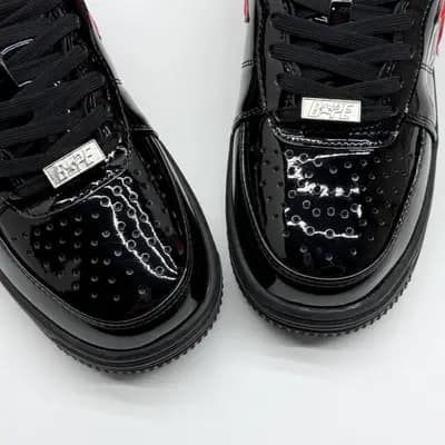 بیپ استا شارک مشکی قرمز BAPE STA SHARK