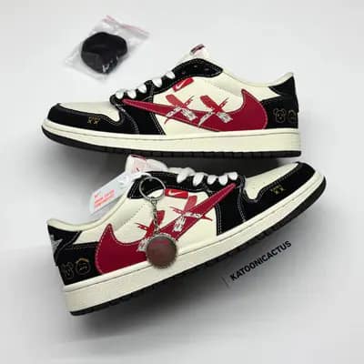نایک ایر جردن وان لو تراویس اسکات کاز NIKE AIR JORDAN 1 LOW TRAVIS SCOTT X KAWZ