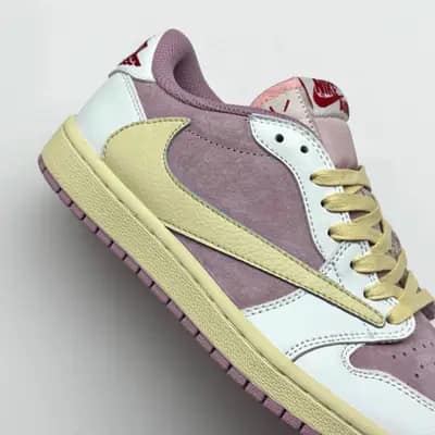 نایک ایر جردن وان لو تراویس اسکات صورتی NIKE AIR JORDAN 1 LOW TRAVIS SCOTT