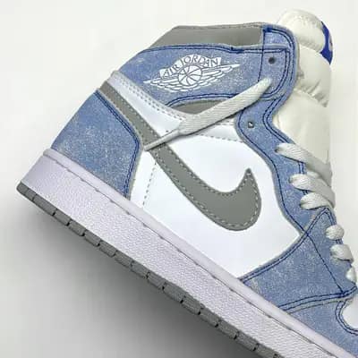 نایک ایر جردن وان ساقدار هایپر رویال سفید آبی NIKE AIR JORDAN 1 HIGH OG HYPER ROYAL