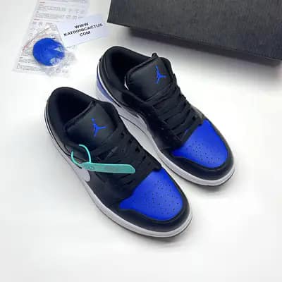 نایک ایر جردن وان لو بلک رویال NIKE AIR JORDAN 1 LOW BLACK ROYAL TOE