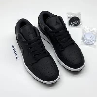 نایک ایر جردن وان لو بلک الفنت NIKE AIR JORDAN 1 LOW BLACK ELEPHANT