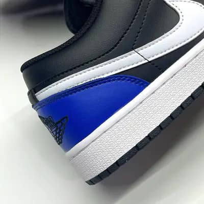 نایک ایر جردن وان لو بلک رویال NIKE AIR JORDAN 1 LOW BLACK ROYAL TOE