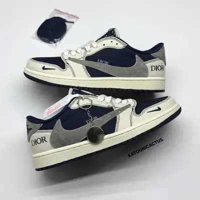 نایک ایر جردن وان لو تراویس اسکات دیور NIKE AIR JORDAN 1 LOW TRAVIS SCOTT X DIOR