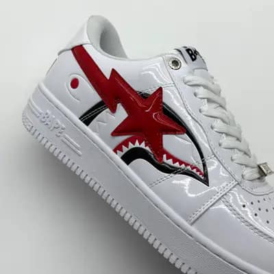 بیپ استا شارک سفید BAPE STA SHARK