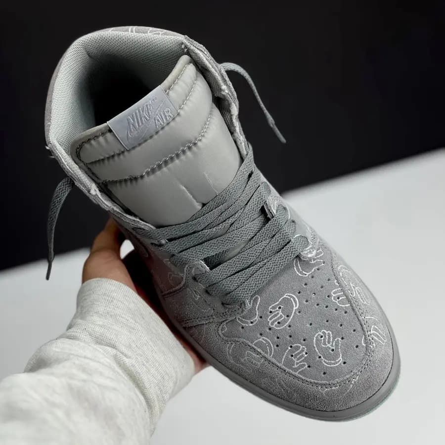 نایک ایر جردن وان ساقدار کاز طوسی NIKE AIR JORDAN 1 HIGH X KAWZ