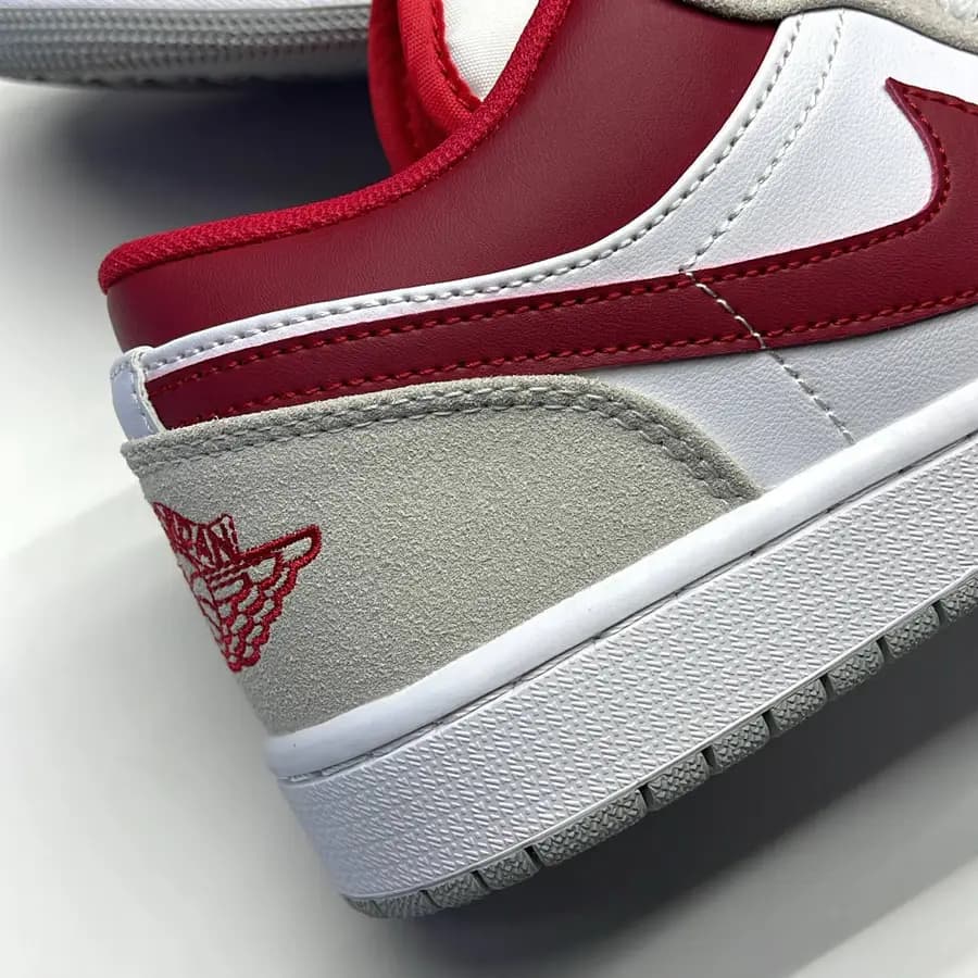 نایک ایر جردن وان لو طوسی قرمز NIKE AIR JORDAN 1 LOW ‌LIGHT IRON ORE/GYM RED