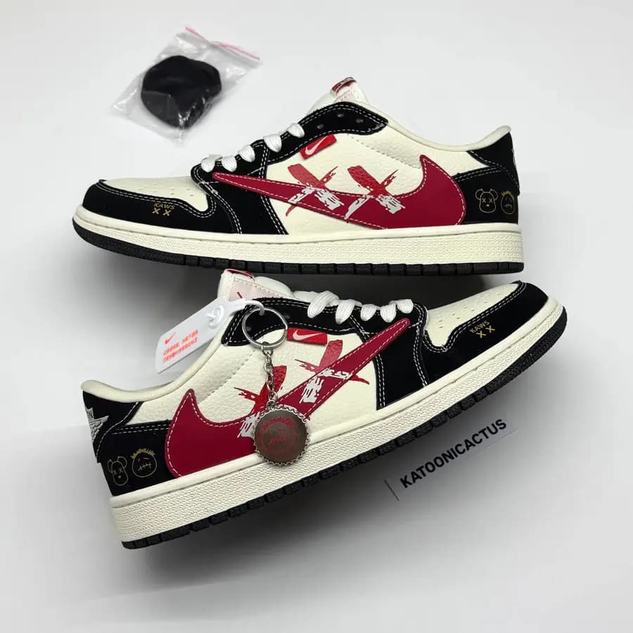 نایک ایر جردن وان لو تراویس اسکات کاز NIKE AIR JORDAN 1 LOW TRAVIS SCOTT X KAWZ