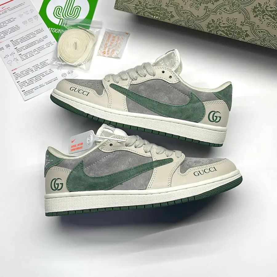 نایک ایر جردن وان لو تراویس اسکات گوچی NIKE AIR JORDAN 1 LOW TRAVIS SCOTT x GUCCI