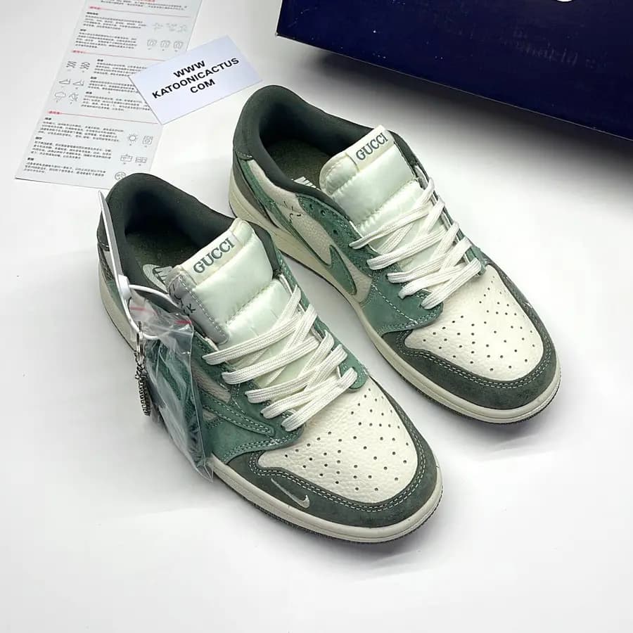 نایک ایر جردن وان لو تراویس اسکات گوچی NIKE AIR JORDAN 1 LOW TRAVIS SCOTT x GUCCI