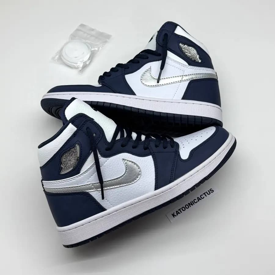 نایک ایر جردن وان ساقدار میدنایت نیوی NIKE AIR JORDAN 1 HIGH MIDNIGHT NAVY