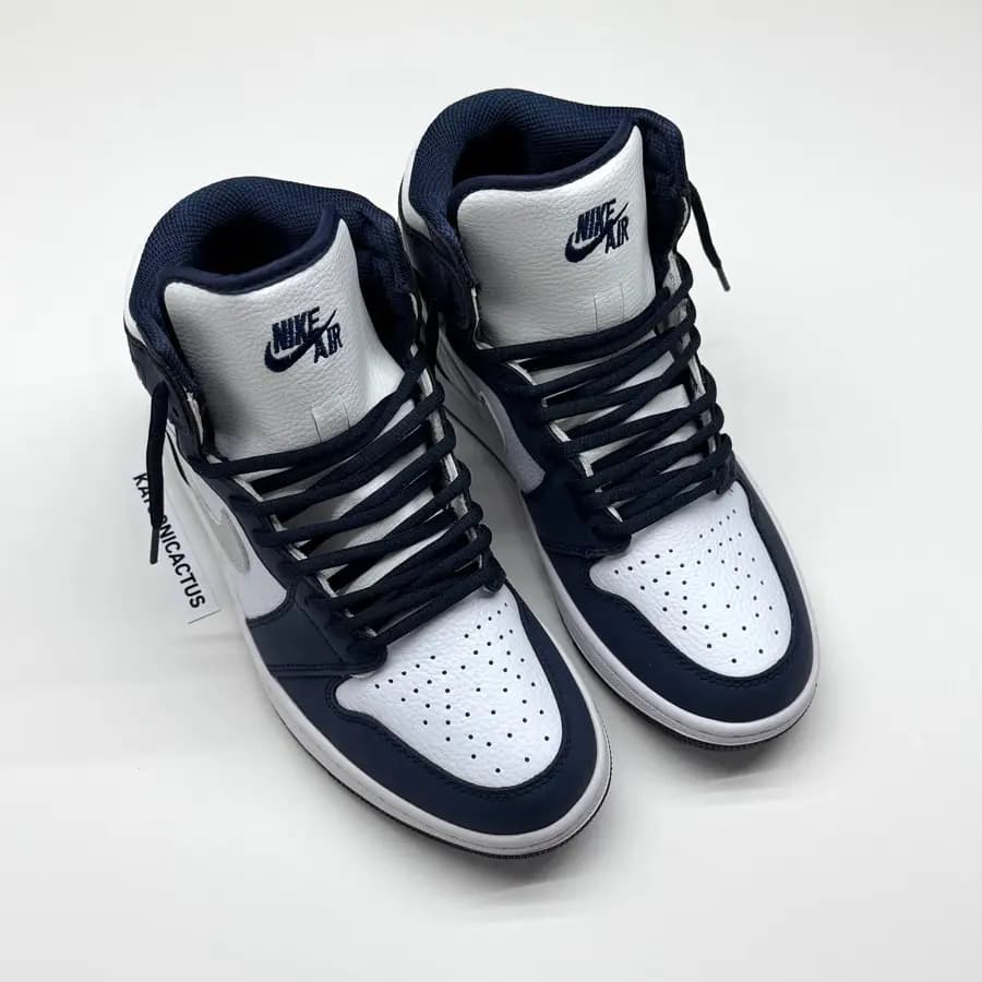 نایک ایر جردن وان ساقدار میدنایت نیوی NIKE AIR JORDAN 1 HIGH MIDNIGHT NAVY