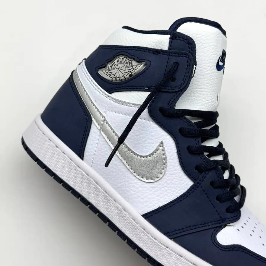 نایک ایر جردن وان ساقدار میدنایت نیوی NIKE AIR JORDAN 1 HIGH MIDNIGHT NAVY