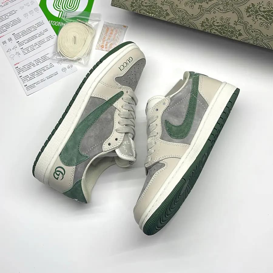 نایک ایر جردن وان لو تراویس اسکات گوچی NIKE AIR JORDAN 1 LOW TRAVIS SCOTT x GUCCI