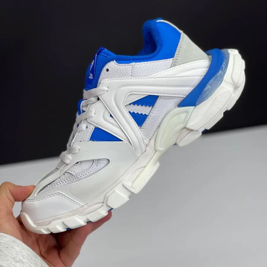 بالنسیاگا آدیداس ترک سفید آبی BALENCIAGA X ADIDAS TRACK FORUM LOW