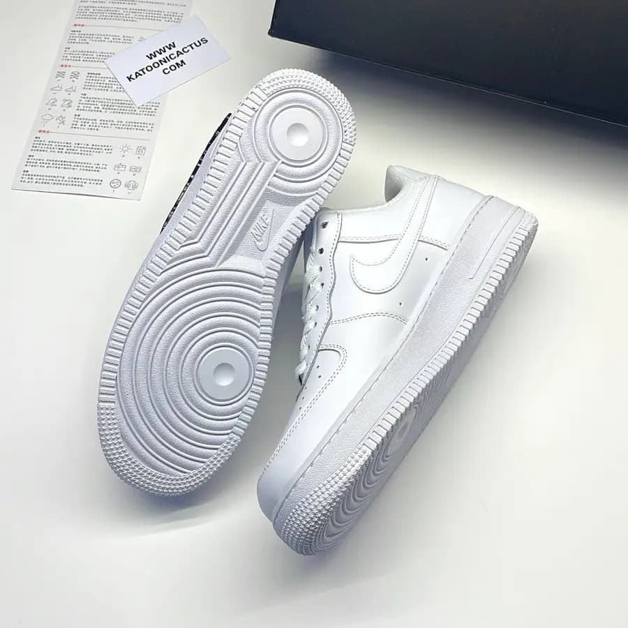 نایک ایرفورس وان مولتن متال سفید مشکی NIKE AIR FORCE 1 MOLTEN METAL