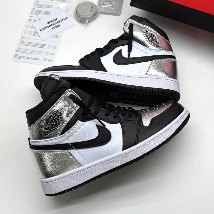نایک ایر جردن وان ساقدار سیلور تو NIKE AIR JORDAN 1 HIGH SILVER TOE