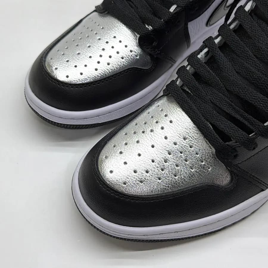 نایک ایر جردن وان ساقدار سیلور تو NIKE AIR JORDAN 1 HIGH SILVER TOE
