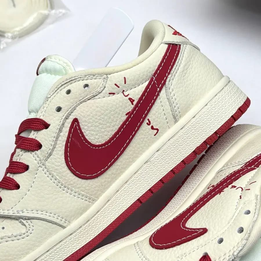 نایک ایر جردن وان لو تراویس اسکات سوپریم NIKE AIR JORDAN 1 LOW X TRAVIS SCOTT X SUPREME