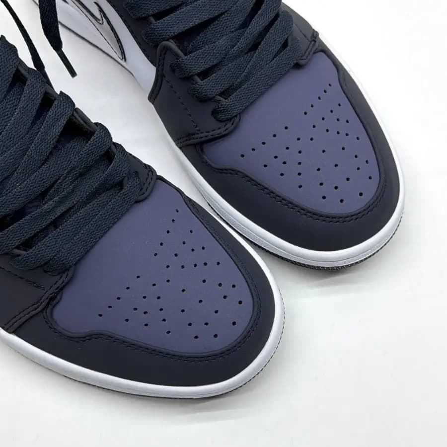 نایک ایر جردن وان ساقدار سورمه ای بنفش NIKE AIR JORDAN 1 MID OBSIDIAN SANDED PURPLE