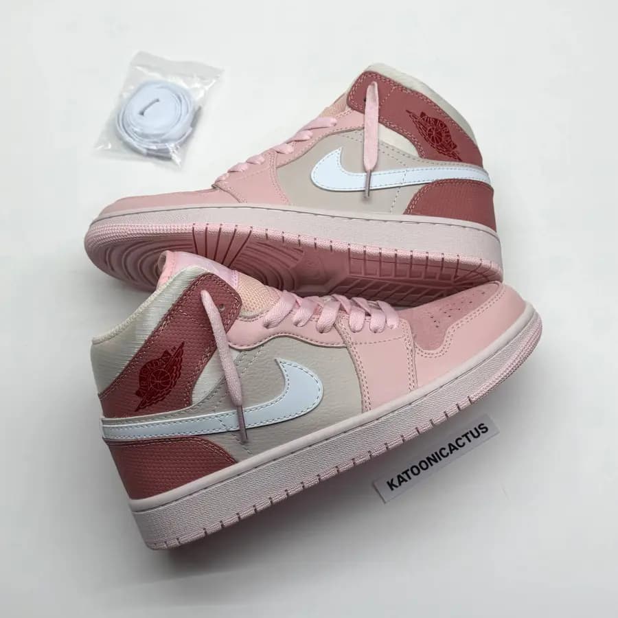 نایک ایر جردن وان ساقدار صورتی دیجیتال پینک NIKE AIR JORDAN 1 HIGH DIGITAL PINK