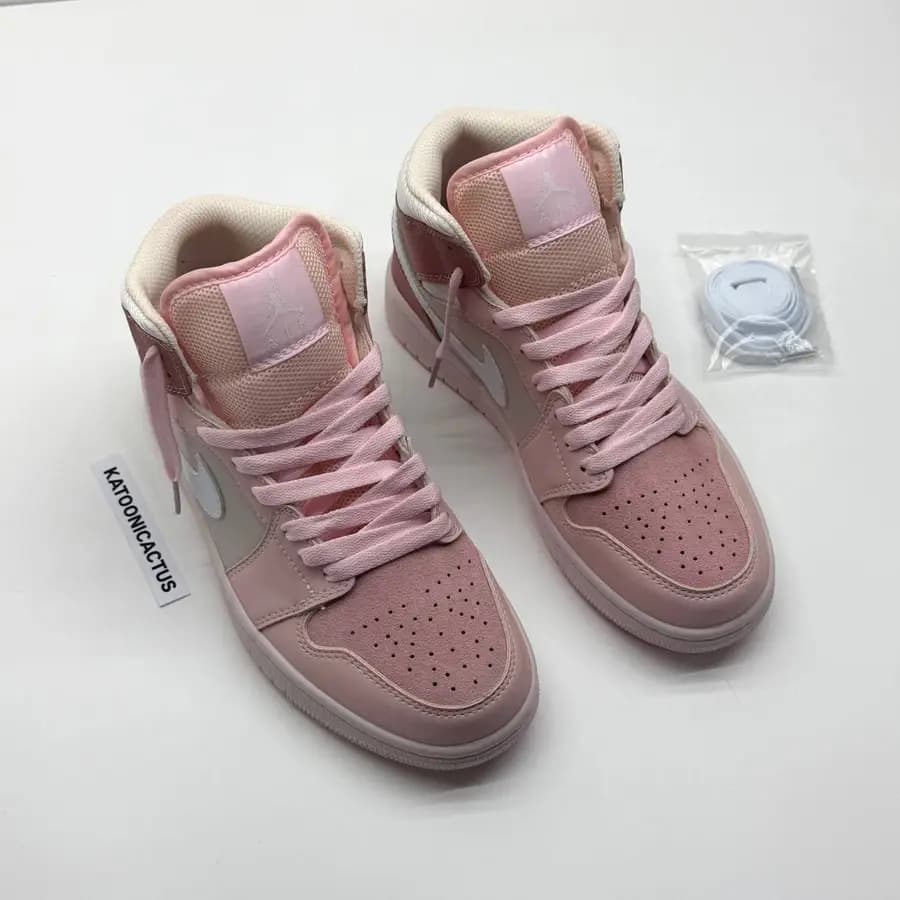 نایک ایر جردن وان ساقدار صورتی دیجیتال پینک NIKE AIR JORDAN 1 HIGH DIGITAL PINK