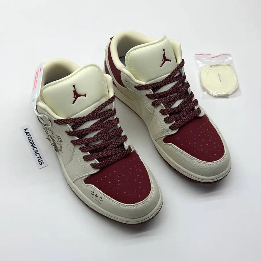 نایک ایر جردن وان لو لویی ویتون NIKE AIR JORDAN 1 LOW X LOUIS VUITTON